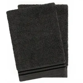 hammetex Handtuchset 15 x 22 cm grau 2 St.