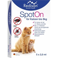 Evolsin medical UG (haftungsbeschränkt) Redisan Spot On für Katzen-gegen Zecken und Flöhe