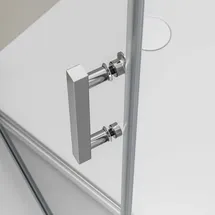 Bernstein NANO Eckdusche mit Drehtür 90 x 195 cm Gelb Echtglas EX416