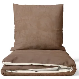 nyvi DreamScience Cashmere Touch Nougat/Natur 155 x 220 cm + 80 x 80 cm