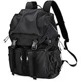 BJIAX Groß Laptop Rucksäcke Herren Damen, 35L Wasserdicht Rucksack Schulrucksack Laptoptasche für 17,3 Zoll Computer, Business Rucksäcke für Teenager Notebook College Arbeit Reisen Studium, Schwarz