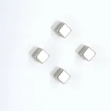 Zeller Magnete silber, Metall 1,0 x 1,0 x 0,99 cm, 4 St.