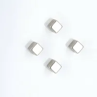 Zeller Magnete silber, Metall 1,0 x 1,0 x 0,99 cm, 4 St.