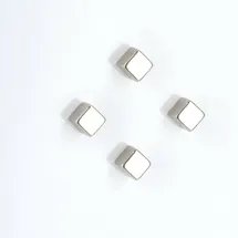 Zeller Magnete silber, Metall 1,0 x 1,0 x 0,99 cm, 4 St.