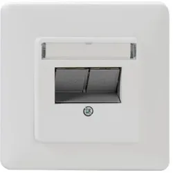 Rutenbeck UM-Cat.6A iso 10G-MD 2 Up rw - Netzwerk-Anschlussdose