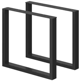 Vicco Tischbeine Schwarz, 80 x 72 cm Quadratisch