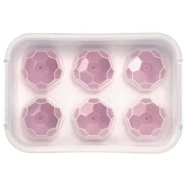 Westmark Eiswürfelbereiter mit Deckel »Crystal«, – Violett/Weiß