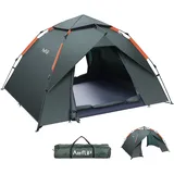 amflip Camping Zelt Automatisches Grau/Grün