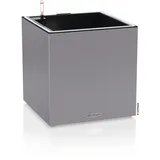 LECHUZA Canto Stone 40 low LED 40 x 40 x 40 cm steingrau