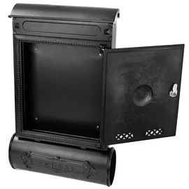 HMF 512-02 Schwarz inkl. Zeitungsfach