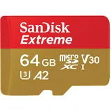 microSDXC UHS-I A2 U3 V30 + SD-Adapter 64 GB