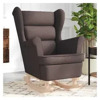 vidaXL Schaukelsessel Dunkelbraun 74 x 90 x 102 cm Stoff