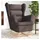 vidaXL Schaukelsessel Dunkelbraun 74 x 90 x 102 cm Stoff