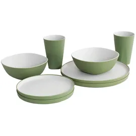 Outwell Gala 2 Pax Geschirrset - Shadow Green - One Size