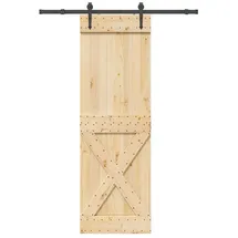 vidaXL Narvik rechts 70 x 210 cm Braun/Schwarz