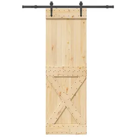 vidaXL Narvik rechts 70 x 210 cm Braun/Schwarz