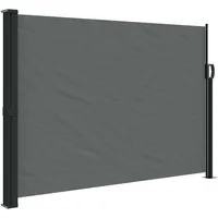 vidaXL Seitenmarkise Ausziehbar 140 x 300 cm Anthrazit Polyester