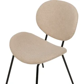 Beliani Esszimmerstuhl LUANA Bouclé Taupe