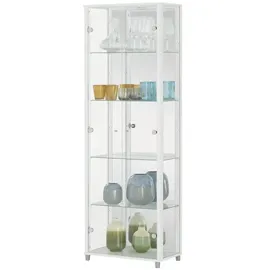 Möbel Kraft Vitrine ¦ weiß ¦ Maße (cm): B: 58 H: 172 T: 33.0