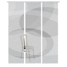 home in green Schiebevorhang ¦ grau ¦ Synthetik ¦ Maße (cm): B: 60 H: 245