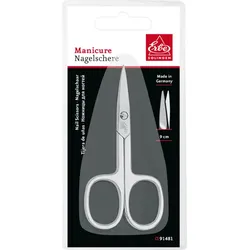 Nagelschere, aufgebogen, glatt, vernickelt - gerade
