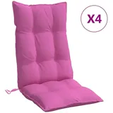 vidaXL Hochlehner-Auflagen 4 Stk. Rosa Oxford-Gewebe