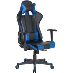 Bürostuhl GAMER Kunstleder Dunkelblau