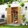 Outsunny Gartenschrank 0,87 x 0,47 m Hellgelb