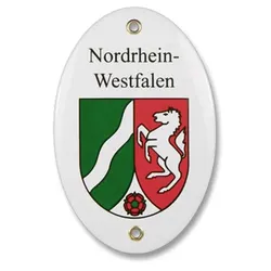 Nordrhein-Westfalen Emailliertes Schild