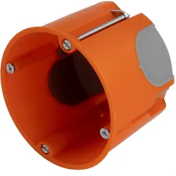 F-tronic Hohlwanddose 25 Stück Unterputzdose HW Schalterdose Gerätedose Verbindungsdose t=61mmwinddicht Ø68mm orange VDE E3700 7360027