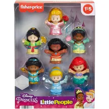 Fisher-Price Little People Disney Princess Spielzeug, 7er-Figurenpack für Klein- und Vorschulkinder