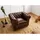Massivmoebel24 Sessel Chesterfield Leder 105 x 75 x 82 cm Braun