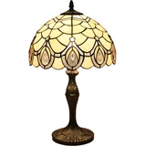 Uziqueif Tiffany Lamp, Schlafzimmer Lampen Nachttisch, Wohnzimmer Dekoration Vintage Tischlampe, 12 Zoll Tiffany Tischlampen