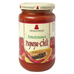 Zwergenwiese Tomatensauce Papaya-Chili bio