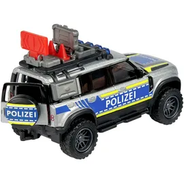 MAJORETTE 213712000 - Land Rover Defender 90 Police grau/silber 1:43