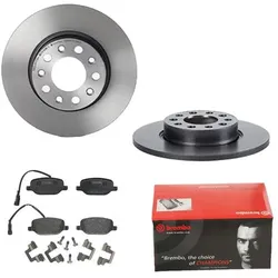 BREMBO Bremsensatz-Hinterachse COATED DISC LINE / STANDARD Bremsensatz, Scheibenbremse hinten rechts links voll 278mm für ALFA ROMEO JEEP FIAT (GAC FC