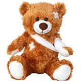 Teddybär klein 21cm Gute Besserung Geschenke verletzt Bär Kuscheltier Glücksbringer für Kinder Schutzengel Stofftier Sorgenfresser Teddy Bear Plüschtier Get Well Soon Gift Krankenhaus Geschenk