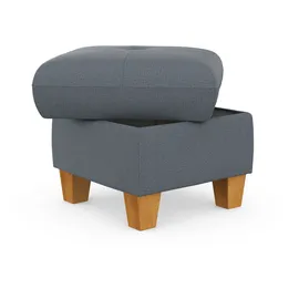 Home Affaire Polsterhocker Lindgren 61 x 46 x 61 cm Blau