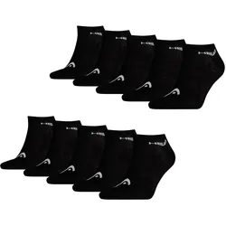 HEAD Herren Damen Unisex Sneaker Sport Socken Kurzsocken Baumwolle - 10er 15er 20er Multipack in 39-42 10er Pack