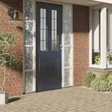 vidaXL Fensterfolien 2 Stk. Matt Blumenmuster PVC