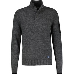 LERROS Strickpullover »LERROS Troyer in lebendiger Strickoptik« Lerros BLACK S