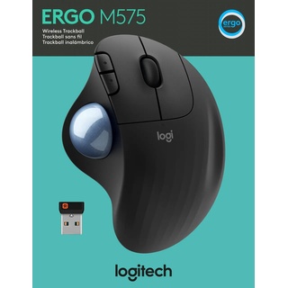 Logitech ERGO M575 Wireless Trackball Maus kabellose Bluetooth, Funk-Maus, ... (Maus)