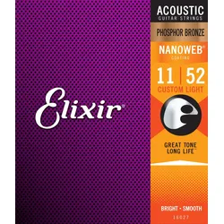 Elixir 16027 Akustik Phosphor Nanoweb Custom Light