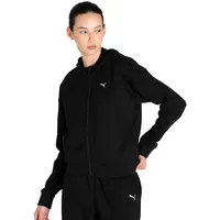 Puma Damen Damen Kapuzensweatjacke Train Favourite, Schwarz/Weiß, XL