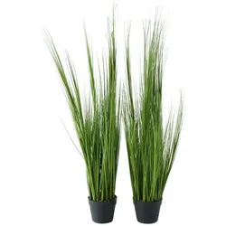 Boltze Topfpflanze Kunst Gras, H120 cm x Ø 15 cm