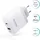 Pazzimo Ladegerät 2-Fach Qualcomm Quick Charge 3.0 USB + USB-C 6A Weiß