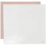jollein Musselin Tuch Baby - Twinkling, Wild Rose - 2er Pack - 115x115cm - 100% Baumwolle - Spucktücher Baby - OEKO-TEX Zertifiziert