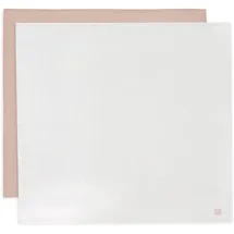 jollein Musselin Tuch Baby - Twinkling, Wild Rose - 2er Pack - 115x115cm - 100% Baumwolle - Spucktücher Baby - OEKO-TEX Zertifiziert