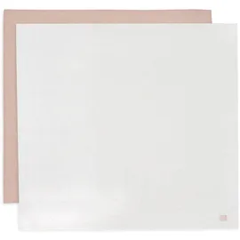 jollein Musselin Tuch Baby - Twinkling, Wild Rose - 2er Pack - 115x115cm - 100% Baumwolle - Spucktücher Baby - OEKO-TEX Zertifiziert