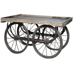 Chic Antique Alter Wagen Antik, H79/L144/B70 cm natur